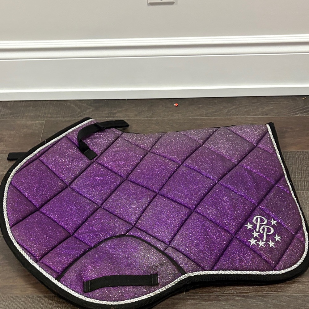 Purple Glitter Saddle Pad